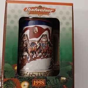 Budweiser Holiday Stein 1998